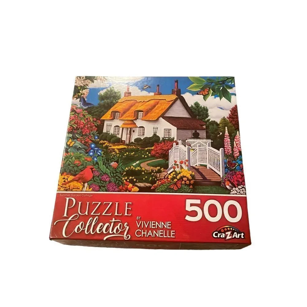Lafayette Art: Flower Cottage 500 Piece Puzzle
